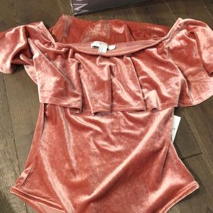 velvet body suit